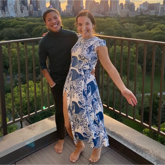 OWO Reformation backless midi dress with side slit SIZE 0 - Picture 2 of 2